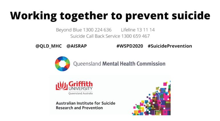 Working together to prevent suicide 2020 | Queensland Mental Health ...