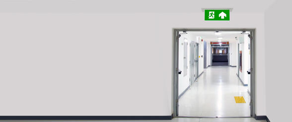 Emergency department entrance doors