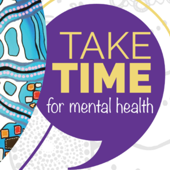 Take time for mental health graphic