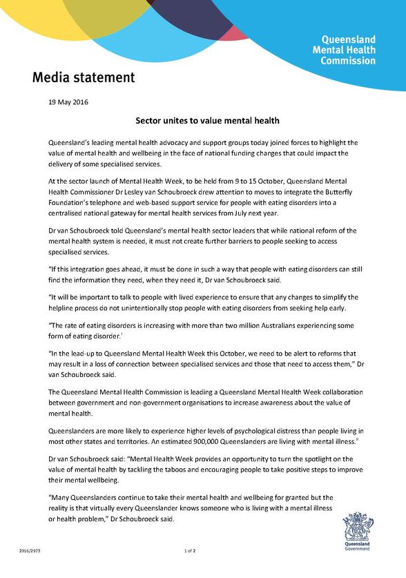 MEDIA RELEASE_Mental Health Week Sector Launch and Butterfly Foundation_PIC