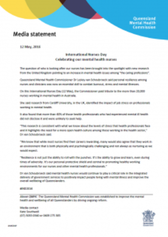 PIC_Media Release_International Nurses Day 2016