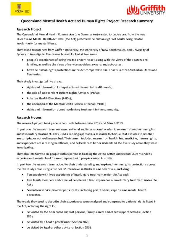 mental illness research paper topics