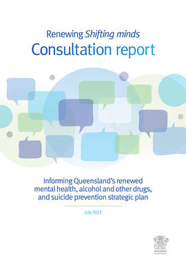 Renewing Shifting minds - consultation report cover image