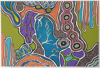 Harmony Through Songlines artwork by Indigenous artist Ailsa Walsh