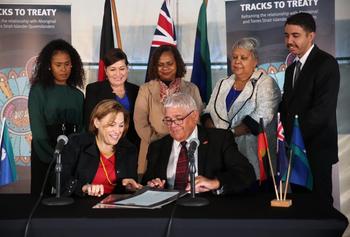 Signing of Statement of Commitment - Tracks to Treaty