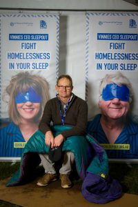 Mitchell Giles at the CEO Sleepout